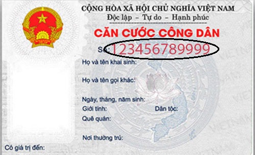 Ý nghĩa 12 chữ số trên thẻ Căn cước công dân so tren the can cuoc cong dan