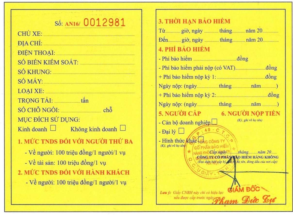 Bảo hiểm ô tô hết hạn bị xử phạt bao nhiêu tiền?