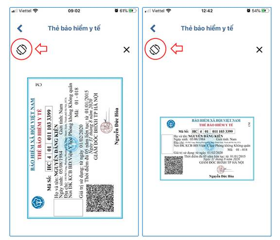 Chọn xem thẻ bảo hiểm y tế