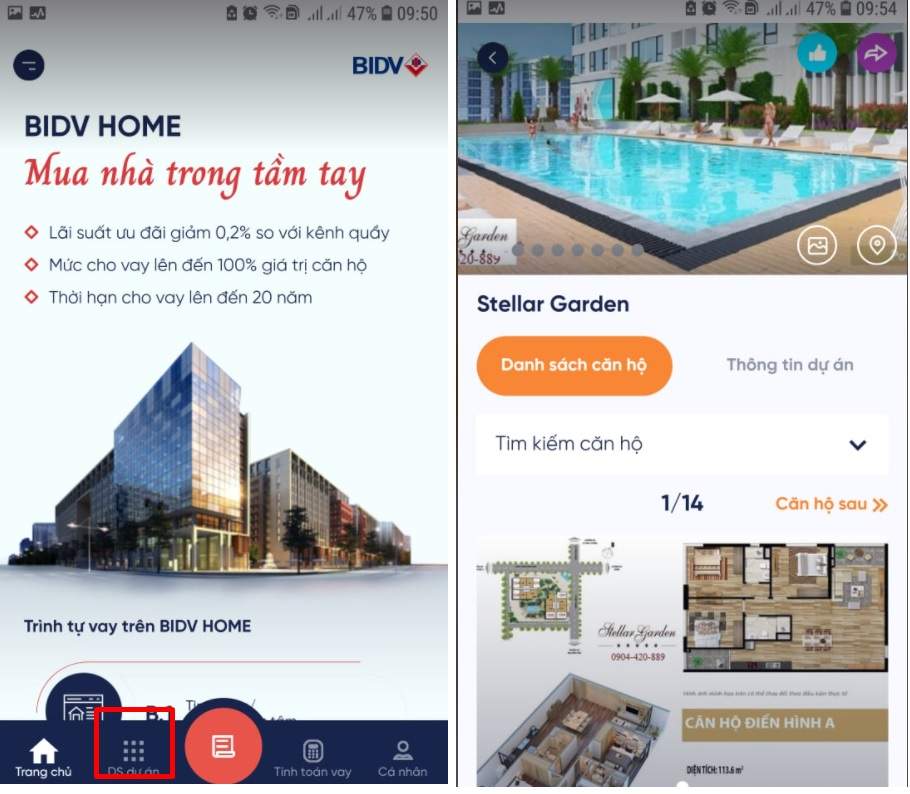 Tìm dự án cần mua