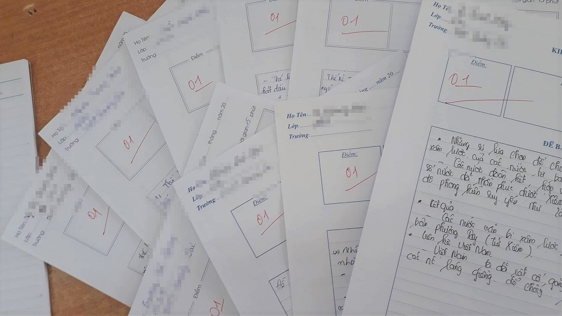 Mới: Giáo viên tiểu học được chấm 0 điểm bài kiểm tra