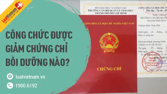 công chức được cắt giảm những chứng chỉ nào?