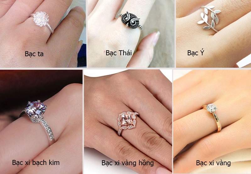 Các loại bạc phổ biến