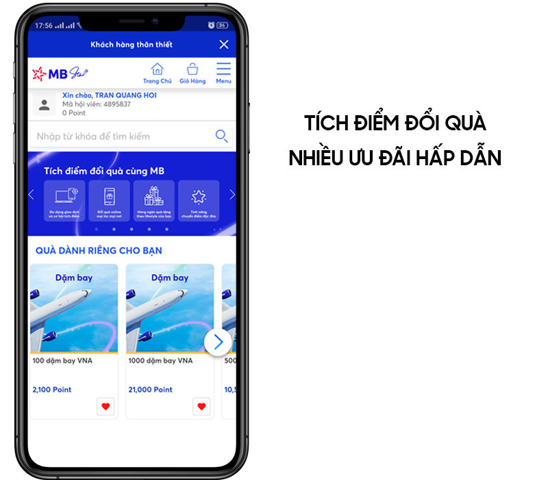 Tận hưởng các ưu đãi hấp dẫn khi bạn sử dụng ứng dụng MB Bank