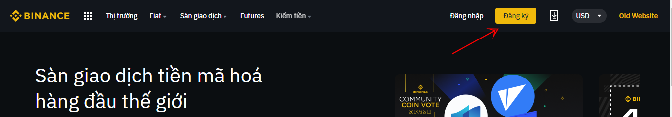 Cách mở tài khoản trên Binance