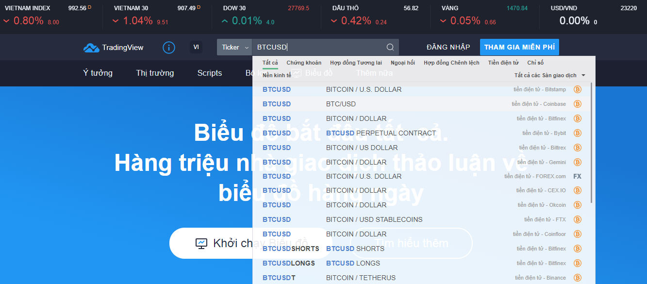 Gõ tên cặp coin và đồng tiền tệ mà bạn quan tâm để tra cứu tỷ giá