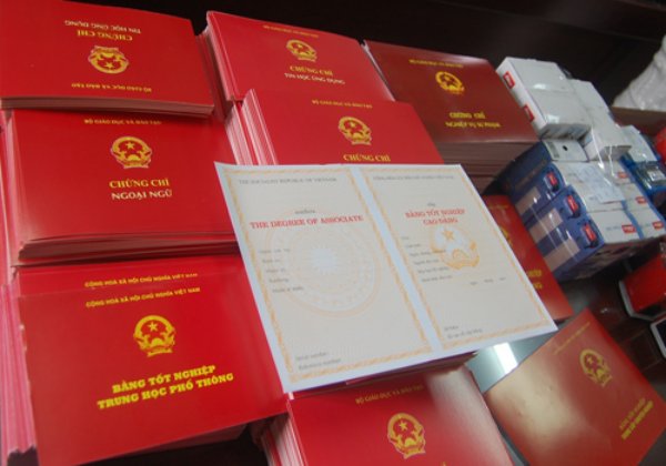 Cấp bản sao văn bằng, chứng chỉ từ sổ gốc