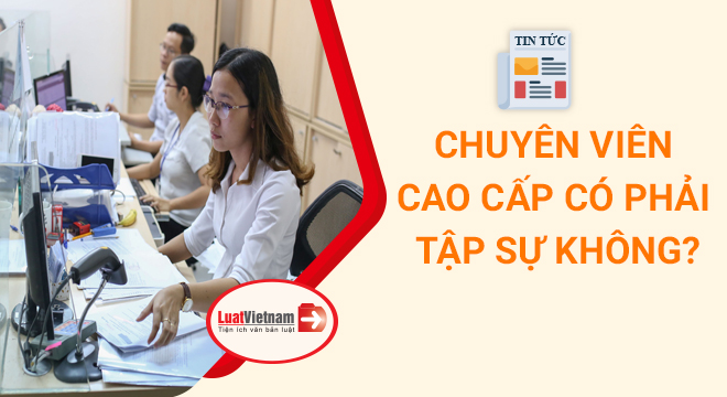 chuyên viên cao cấp có phải tập sự