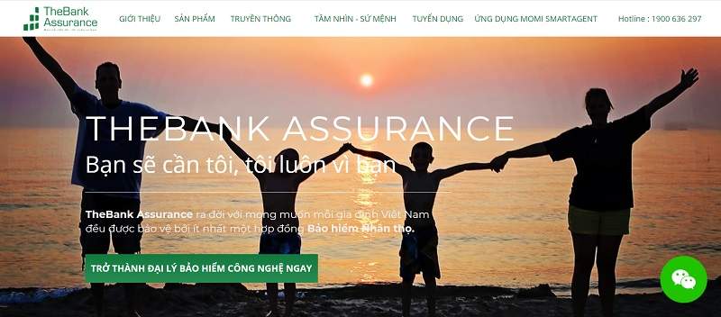 Đại lý tổ chức bảo hiểm TheBank Assurance