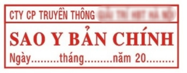 công ty tự đóng dấu sao y bản chính