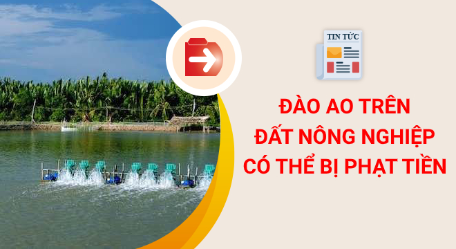 đào ao trên đất nông nghiệp