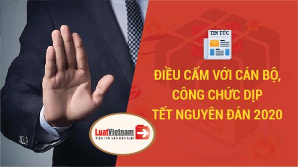 điều cấm với cán bộ công chức dịp tết