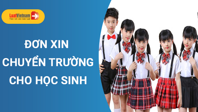 đơn xin chuyển trường cho học sinh từ nước ngoài về