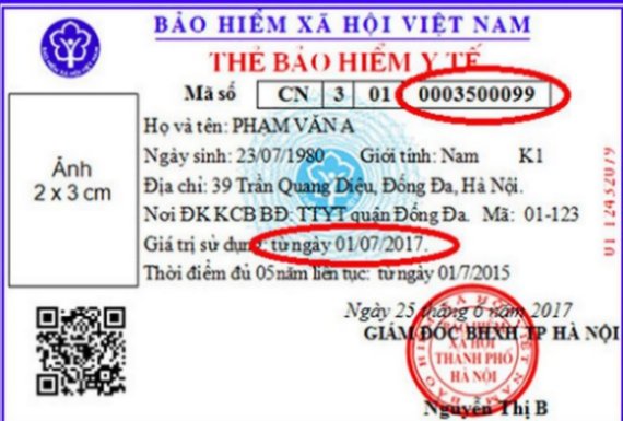 Giá trị sử dụng thẻ BHYT