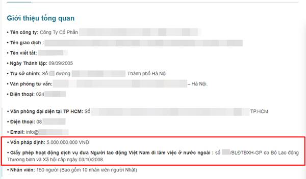 Giấy phép hoạt động dịch vụ xuất khẩu lao động