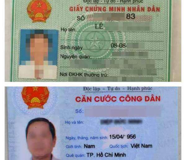 giấy tờ tùy thân