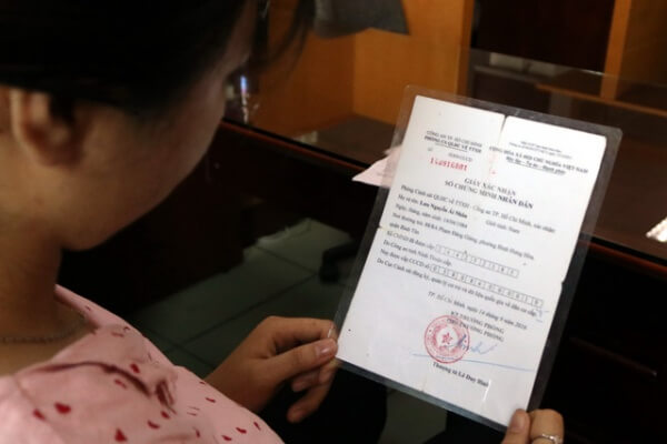 hướng dẫn mới nhất về cấp giấy xác nhận số CMND