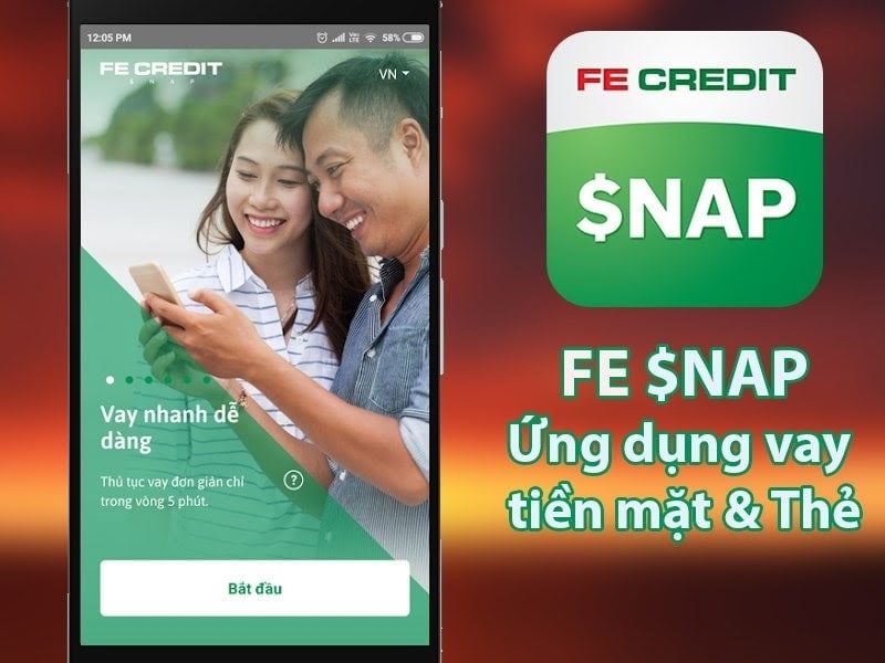 Ứng dụng FE $NAP Credit  được nhiều người tin dùng