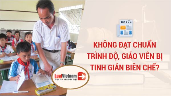 giáo viên không đạt chuẩn trình độ