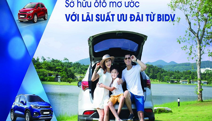 Lãi suất vay mua ô tô ngân hàng BIDV