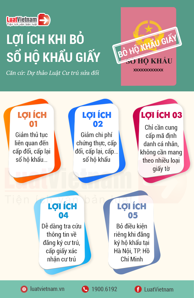 Lợi ích khi bỏ sổ hộ khẩu