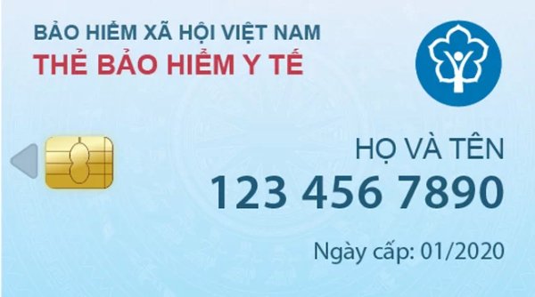 Mẫu thẻ BHYT điện tử