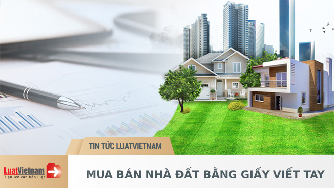 mua bán nhà đất bằng giấy viết tay