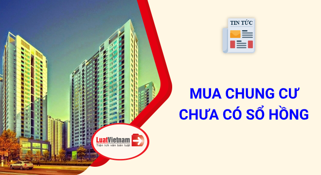 mua chung cư chưa có sổ hồng