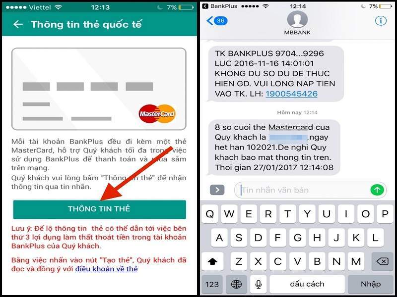 Nạp tiền vào thẻ BankPlus Mastercard thật dễ dàng
