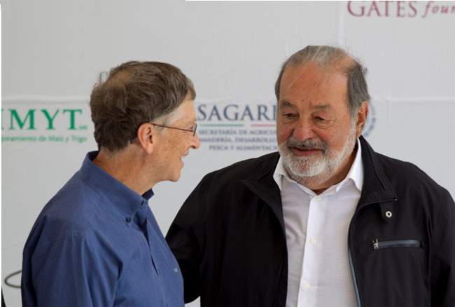 Bill Gates cùng Carlos Slim Helú