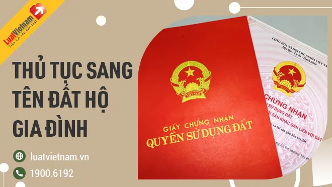 sang tên đất hộ gia đình