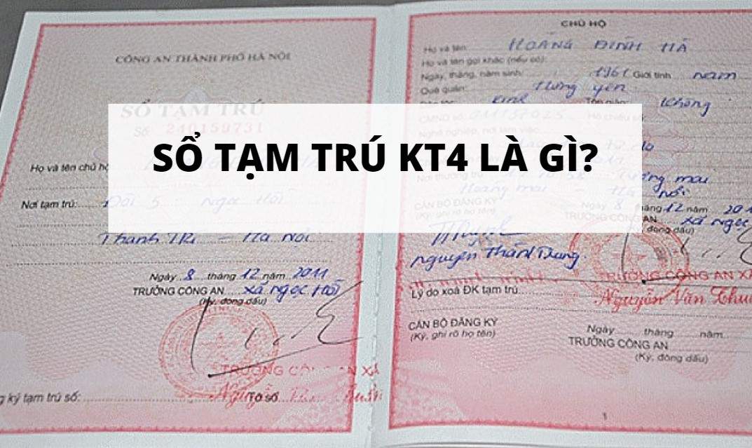 Sổ tạm trú KT4
