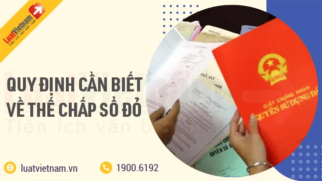 thế chấp sổ đỏ