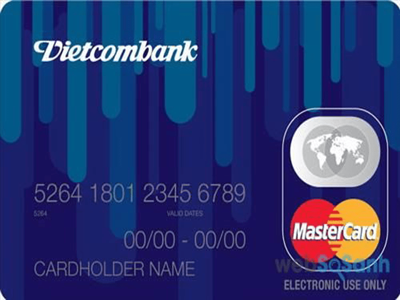Thẻ Master Card do ngân hàng Vietcombank phát hành