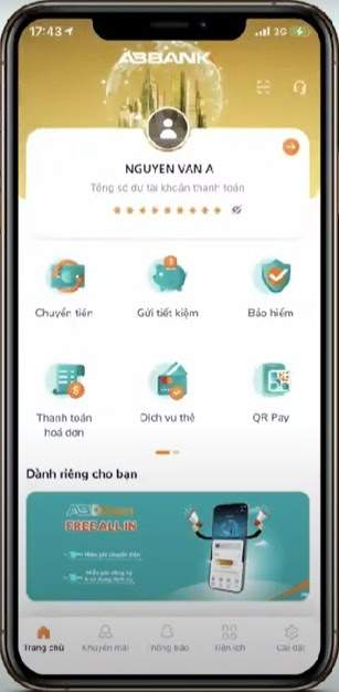 Giao diện hiển thị đăng ký thành công