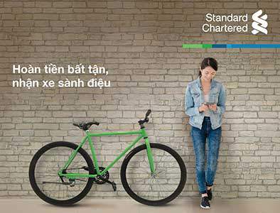 mở thẻ tín dụng tặng xe đạp