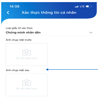 Chụp ảnh 2 mặt giấy tờ tùy thân