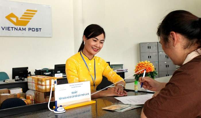Chuyển tiền vào tài khoản qua bưu điện