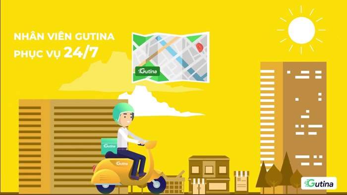 Chuyển tiền mặt thông qua Gutina