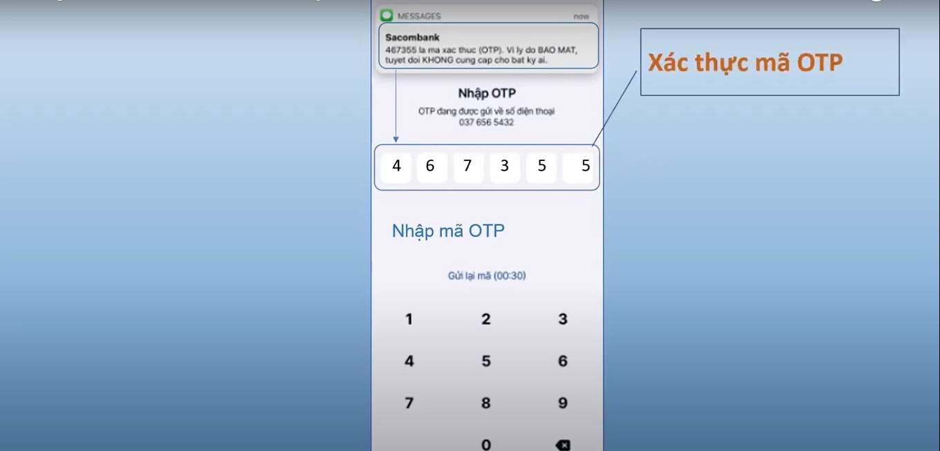 Nhập mã OTP
