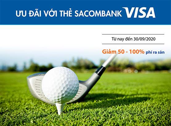 thẻ tín dụng sacombank ưu đãi chơi golf