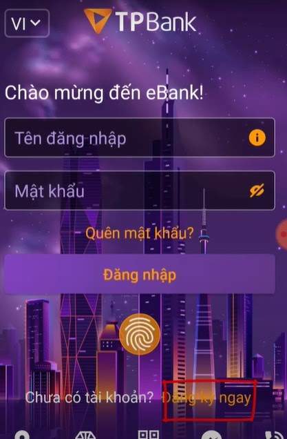 Chọn đăng ký ngay