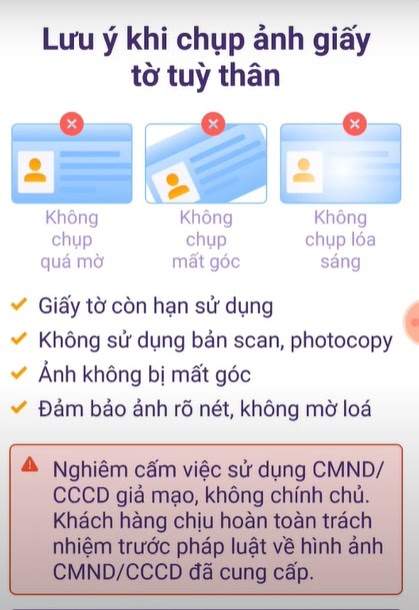 Chọn giấy tờ tùy thân