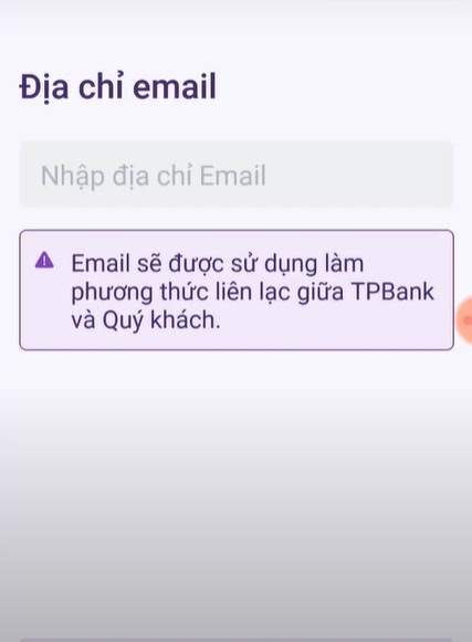 Nhập địa chỉ email