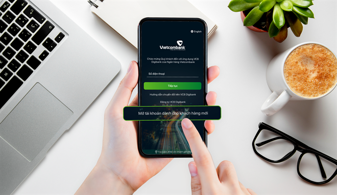 Mở tài khoản online xác thực bằng eKYC Vietcombank