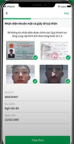 Chụp ảnh giấy tờ tùy thân
