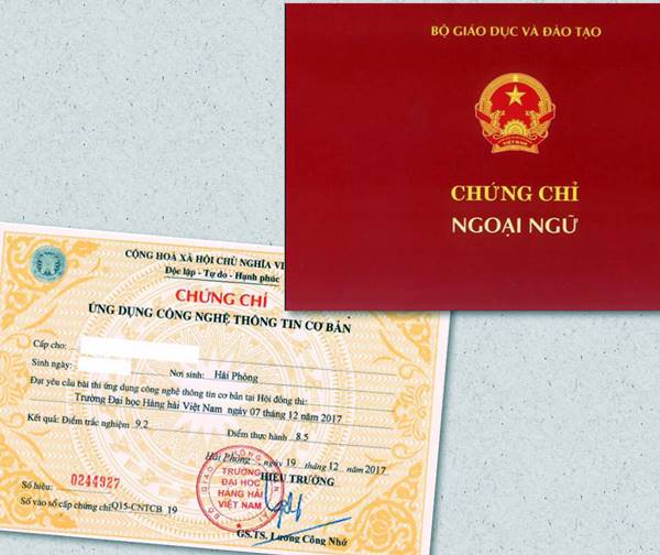 thời hạn sử dụng chứng chỉ ngoại ngữ chứng chỉ tin học
