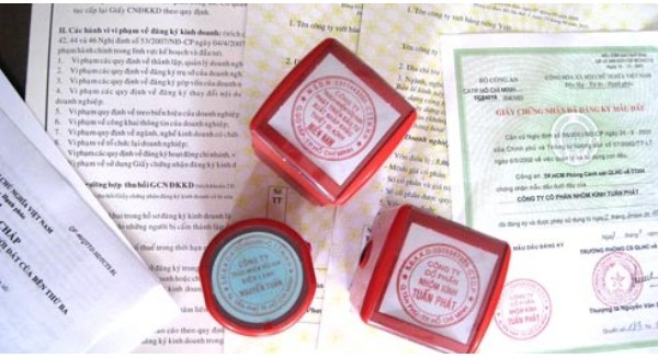 chỉ cần gửi thông báo mẫu dấu trước khi sử dụng