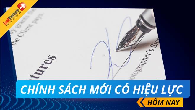 Chính sách có hiệu lực 20/4/2020