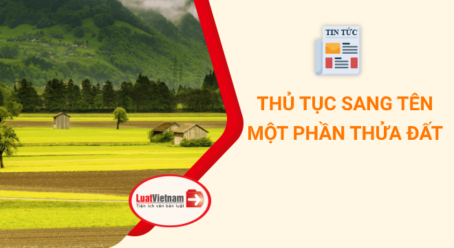 sang tên một phần thửa đất